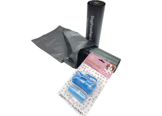 Poly Thickness 0.8Mil Dog Waste Bags Flat Bottom Seal