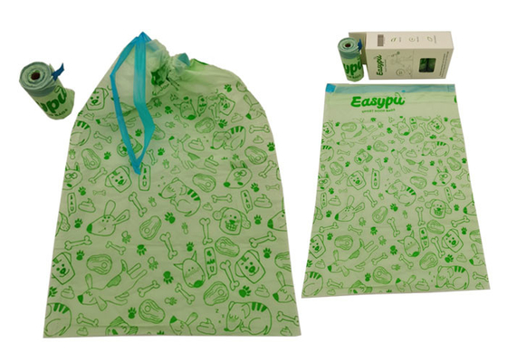 AS4736 Certified Earth Friendly Dog Poop Bags Compostable Drawstring